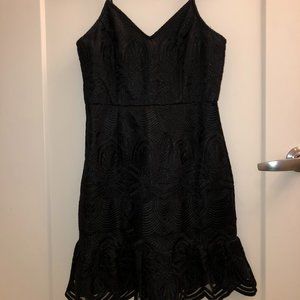 Lulus Black Lace Sleeveless Mini Dress